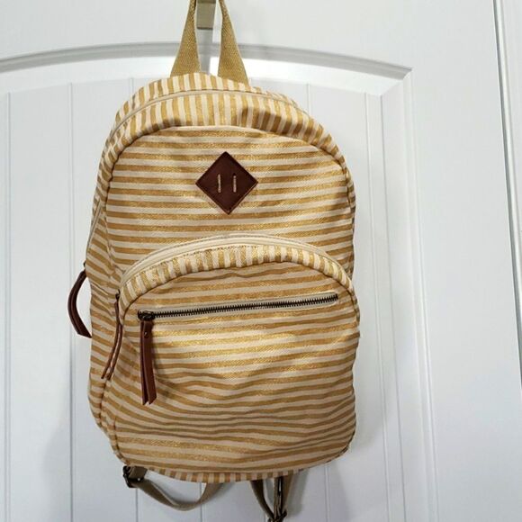Madden girl gold stripe back pack - Picture 1 of 5